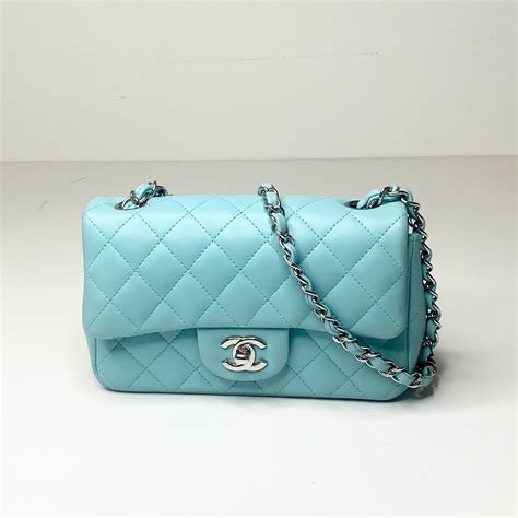 chanel blue handbag|tiffany blue chanel bag.